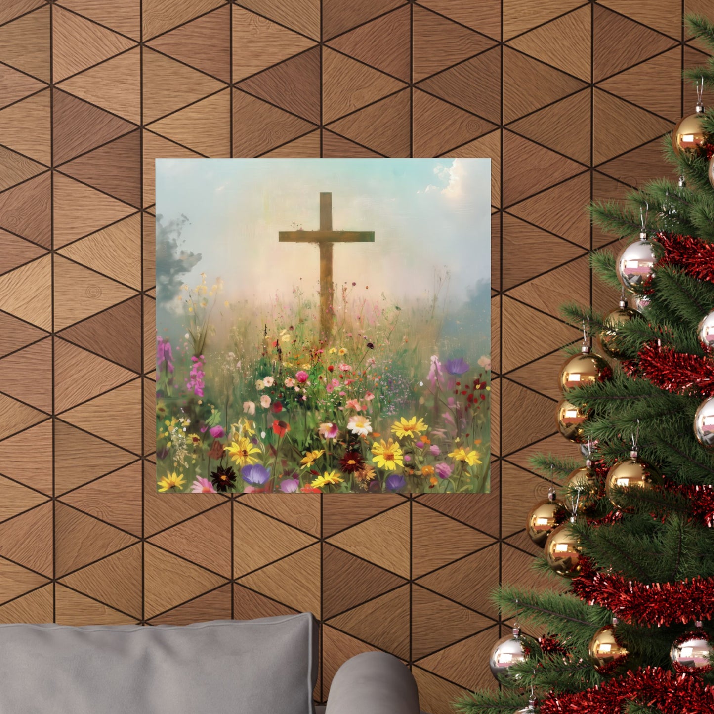 The Cross That Called the Earth to Life - Sanctified Souls Print - Multiple Sizes - Premium Matte Vertical Posters