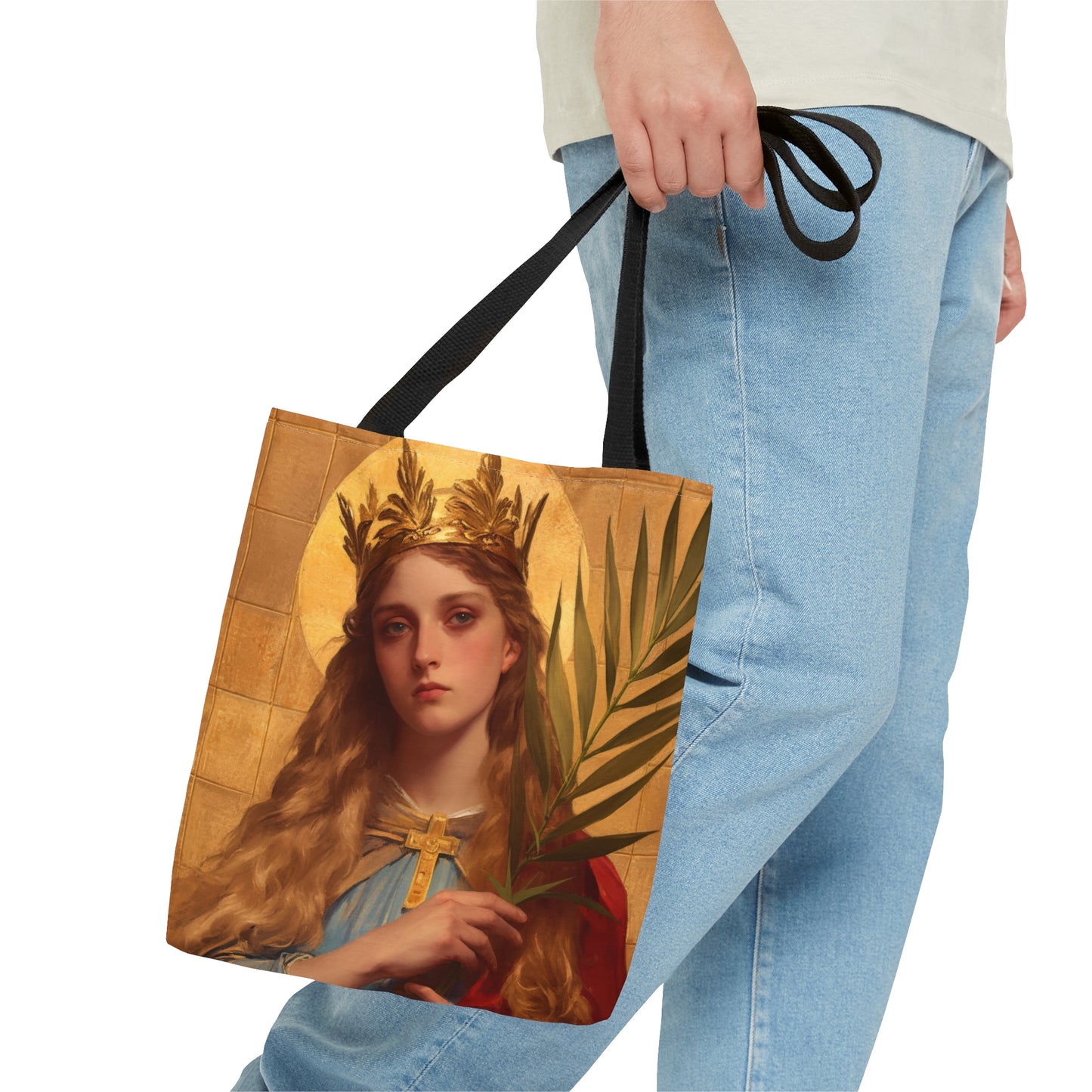 Saint Agrippina - Tote Bag - Large Medium Small Faith Art Bag - Catholic Faith Purse