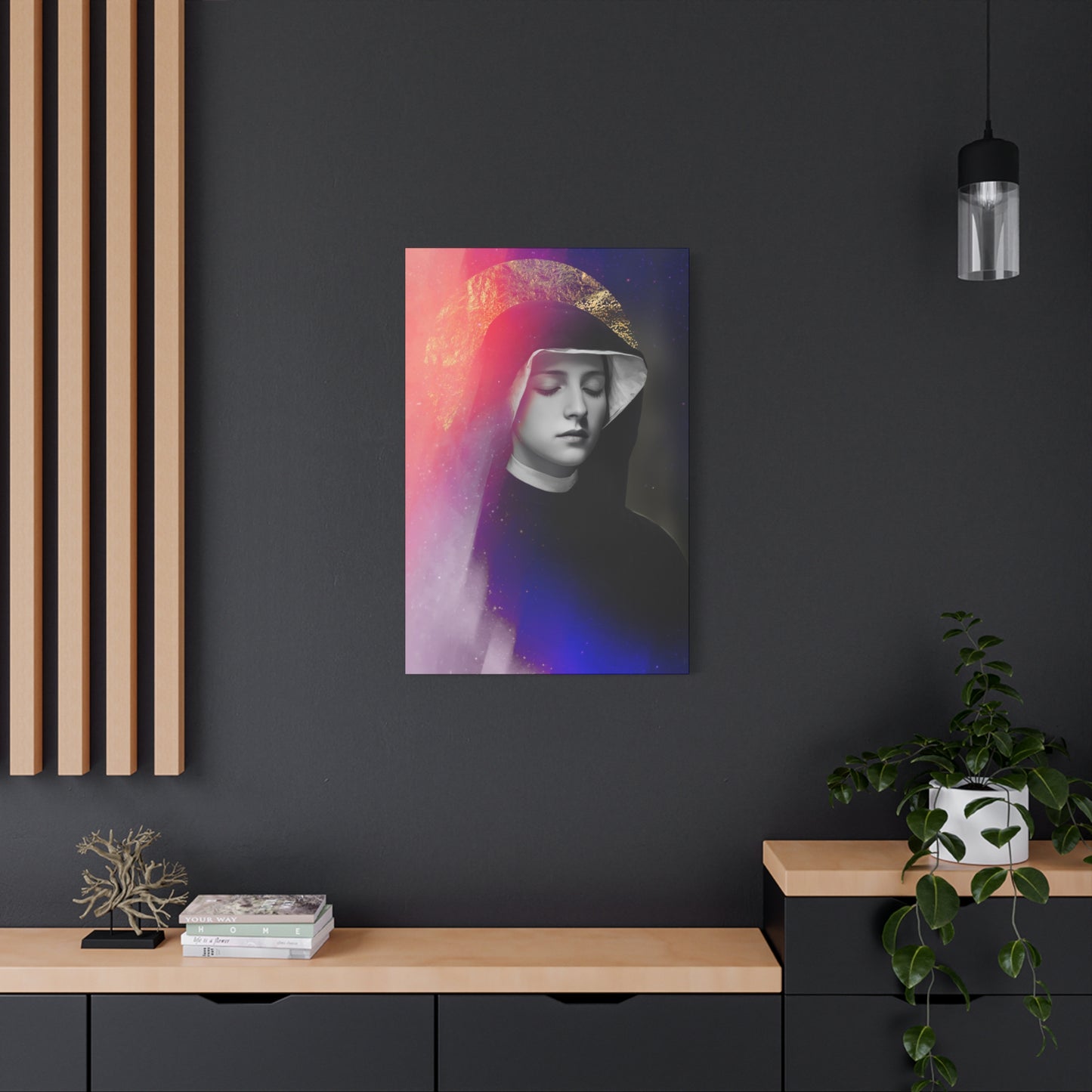 Saint Faustina Kowalska - Museum Wrapped Canvas - Sanctified Souls Print - Religious Art for your Home