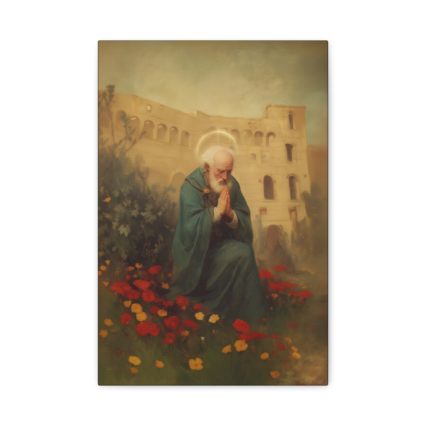 Saint Cyprian - Multiple Sizes - Catholic Home art - Museum Wrapped Canvas - Sanctified Souls Print - Catholic Martyr Art