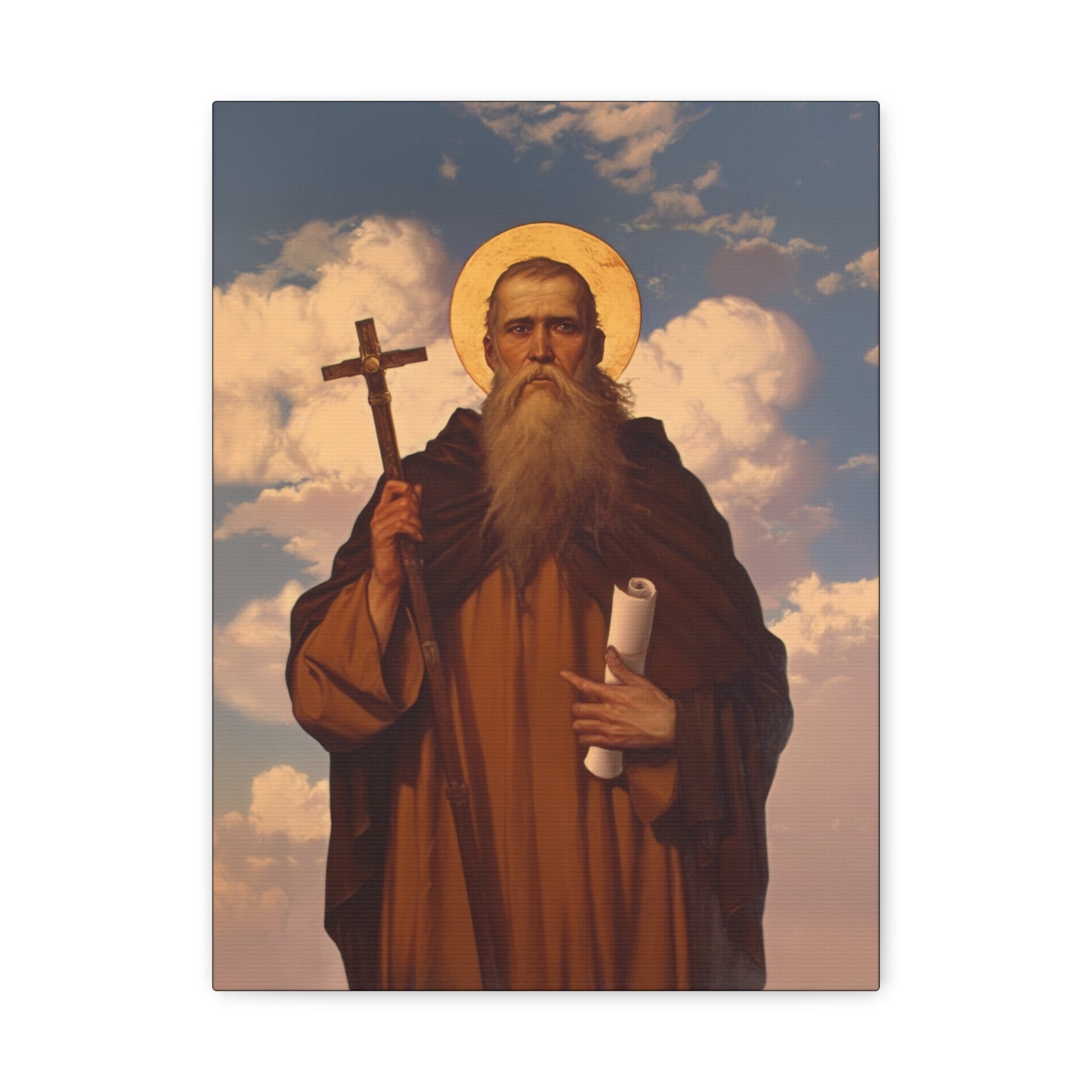 Saint Joannicus the Great / Loannikios of Mount Olympus - Gallery Wrapped Canvas - Print - Religious Art for your Home - Catholic Art Print