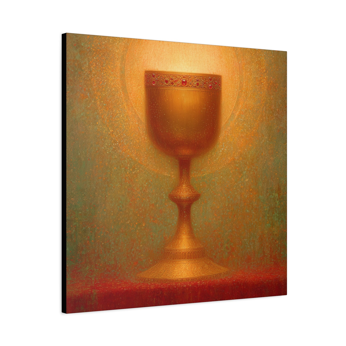 Chalice of the Lamb, Light of the World - The Holy Grail - Gallery Wrapped Canvas - Print - Religious Art for your Home - Catholic Art