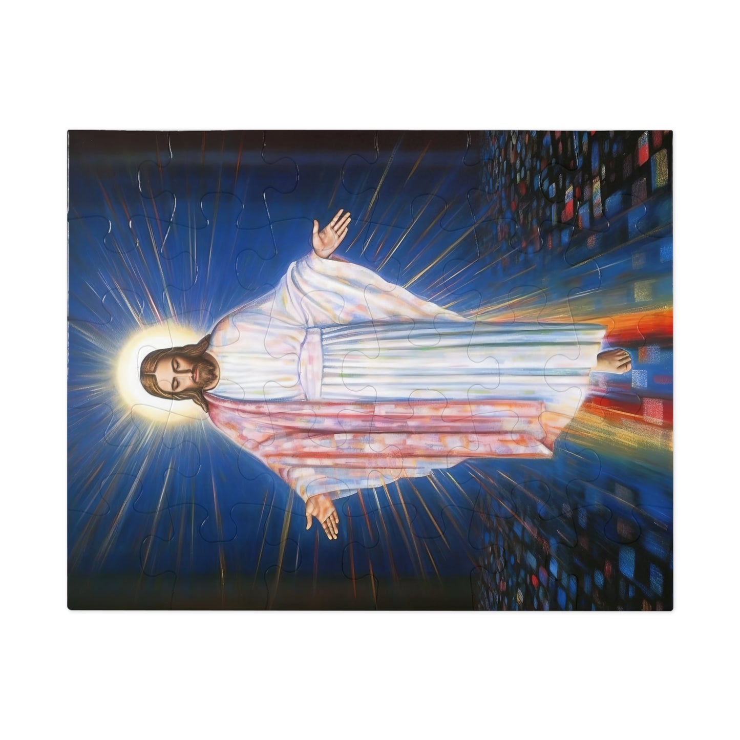 The Divine Christ - Puzzle and Keepsake Tin - Religious Jigsaw Puzzle (30, 110, 252, 500,1000-Piece) - Religious Puzzle