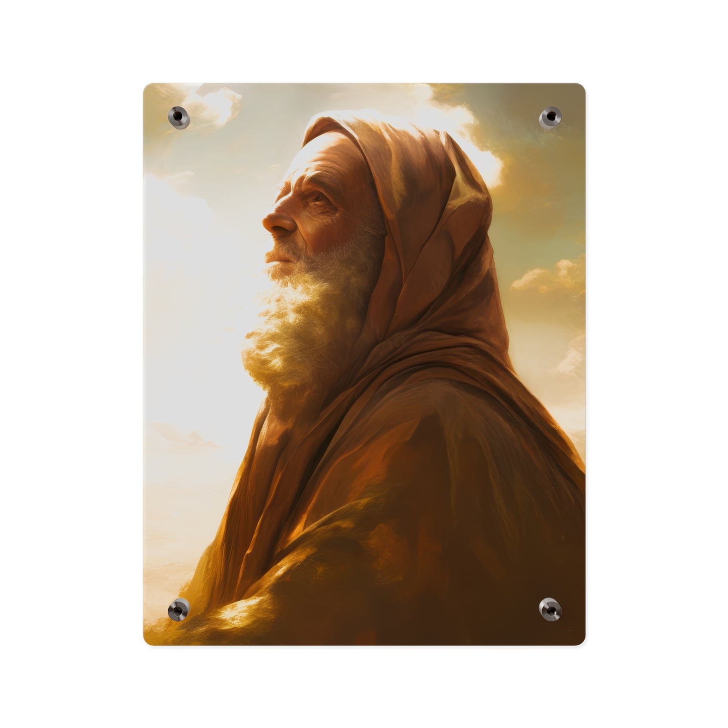 Father Abraham Wall Art Panel - Ready to Hang Acrylic Print - Catholic Saint Art - Patron Saint Print - No Frame needed