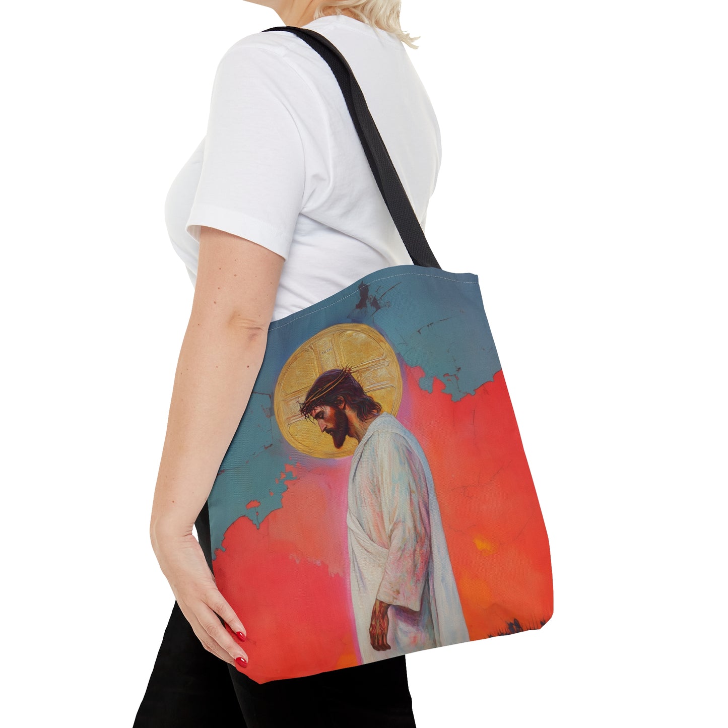 From the Tomb, Eternal Life Tote Bag - Large Medium Small Faith Art Bag - Catholic Faith Purse - Double Sided