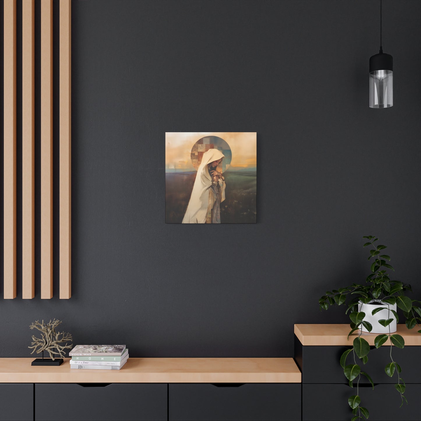 Our Lady of the Prairie - Multiple Sizes - Catholic Home art - Museum Wrapped Canvas - Sanctified Souls Print