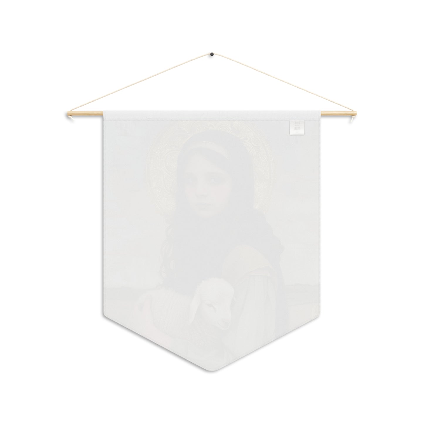 Saint Belina Wall Banner / Wall Hanging / Pennant - Religious Wall Tapestry for Prayer room or Home - Catholic Art - 18" x 21"