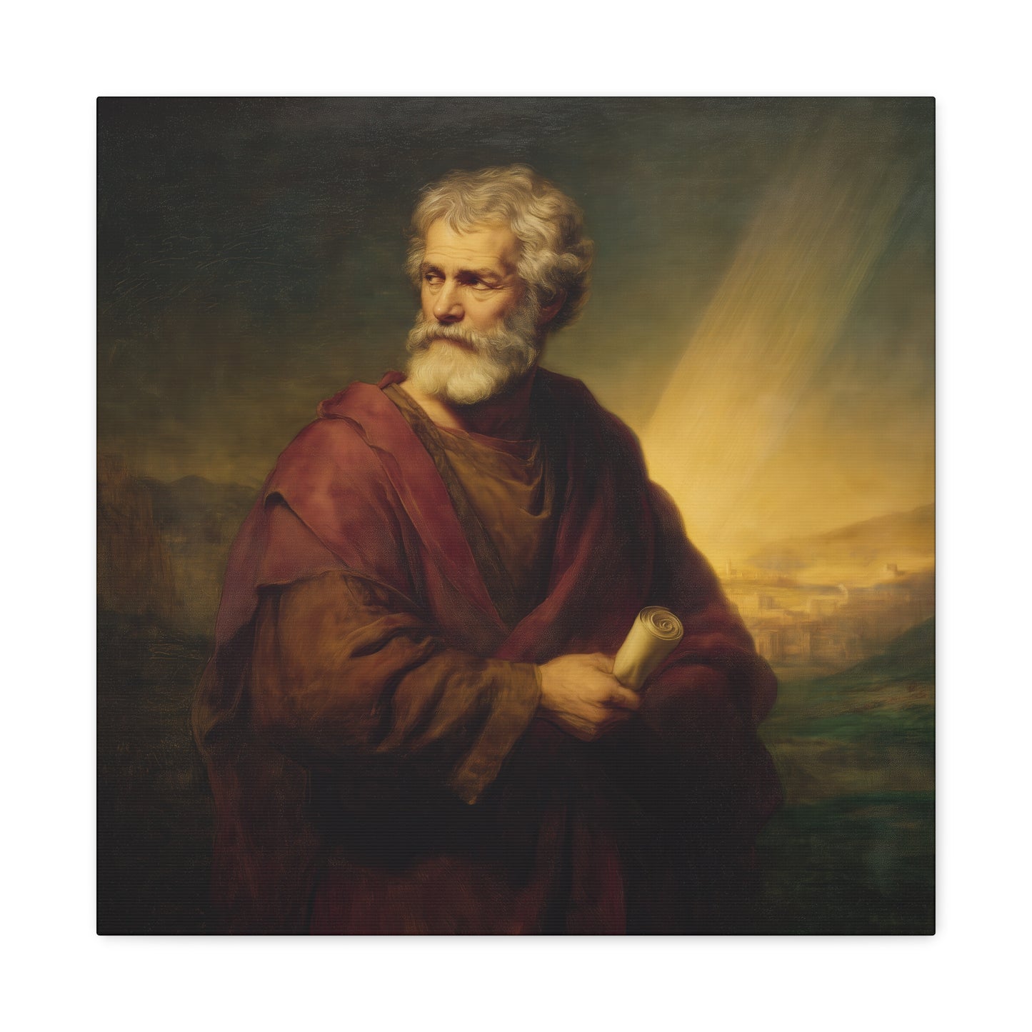 Saint Phillip the Apostle -  Museum Wrapped Canvas - Sanctified Souls Print - Religious Art for your Home