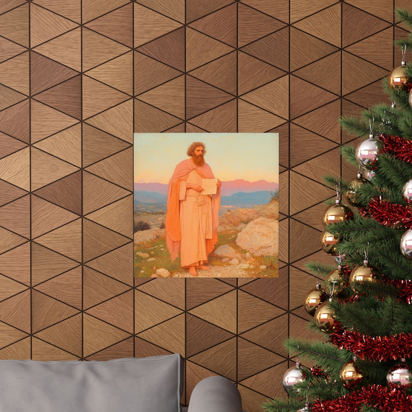 Obadiah - Keeper of the Lord's Warning and Mercy - Sanctified Souls Print - Multiple Sizes - Premium Matte Vertical Posters