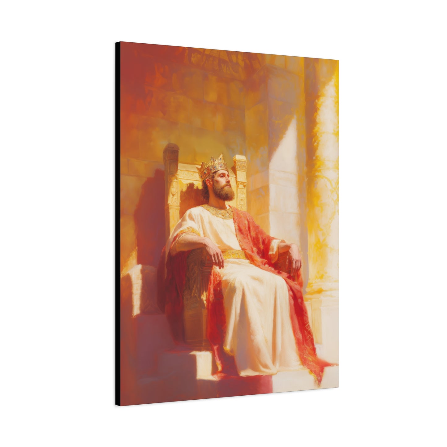 King Solomon: Keeper of God's Understanding - Gallery Wrapped Canvas - Print - Religious Art for your Home - Catholic Art