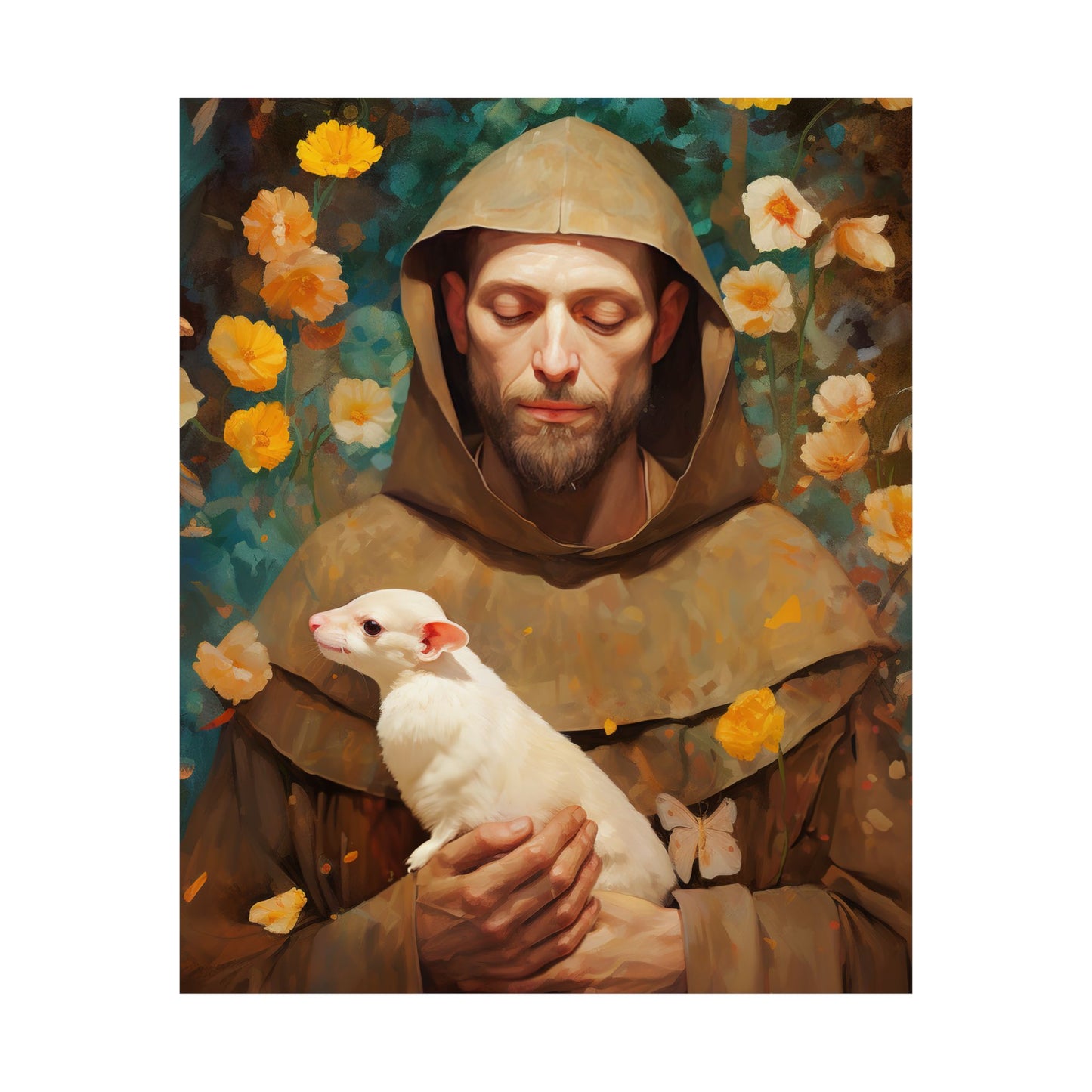 Saint Francis of Assisi - Sanctified Souls Print - Multiple Sizes - Premium Matte Vertical Posters