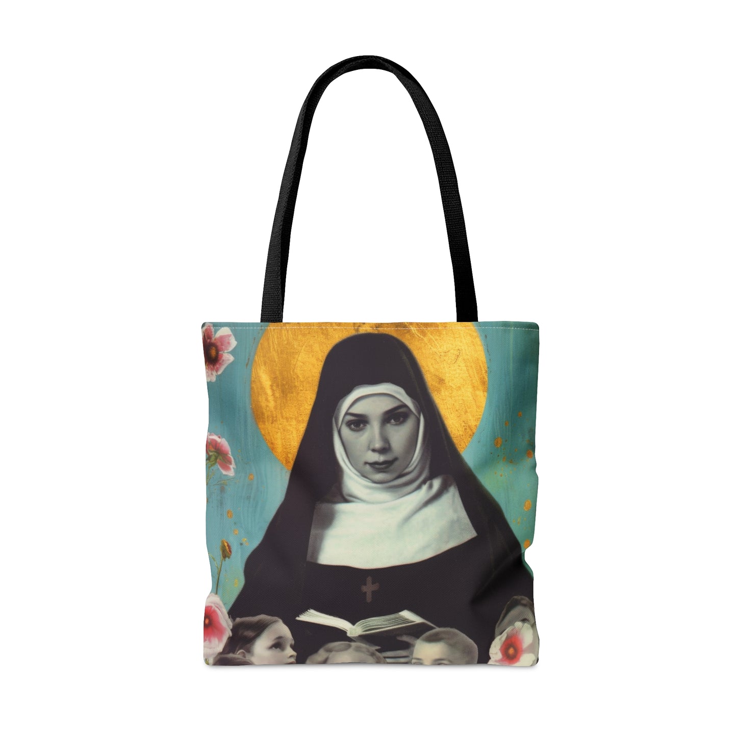 Saint Joan de Lestonnac Tote Bag - Purse - Three sizes - Large Medium Small Faith Art Bag - Catholic faith carry-all purse - Double Sided