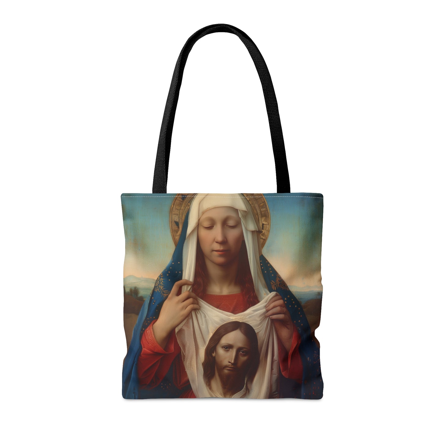 Saint Veronica / Saint Veronica's Veil Tote Bag - Large Medium Small Faith Art Bag - Catholic Faith Purse - Religious Carry All