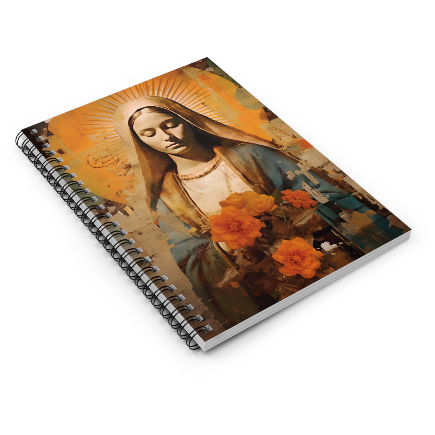 Blessed and Beloved : Mary in Art Journal - Sanctified Souls Art - Religious Based Notebook - Spiral Notebook - Ruled Line - Mother Mary