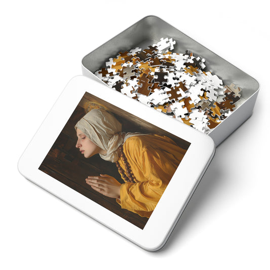 Blessed Yvette of Huy - Puzzle and Keepsake Tin - Jigsaw Puzzle (30, 110, 252, 500,1000-Piece) - Religious Puzzle