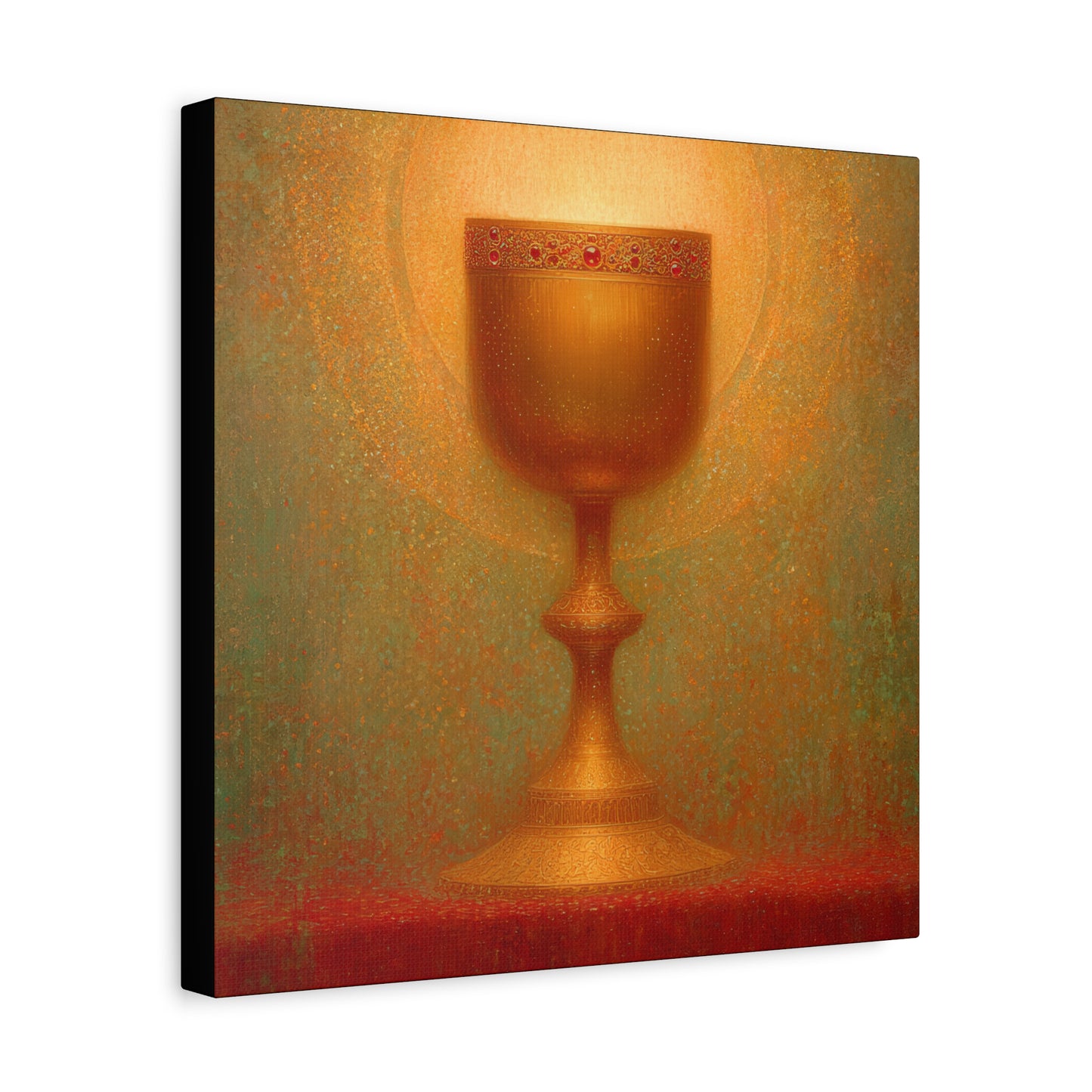 Chalice of the Lamb, Light of the World - The Holy Grail - Gallery Wrapped Canvas - Print - Religious Art for your Home - Catholic Art