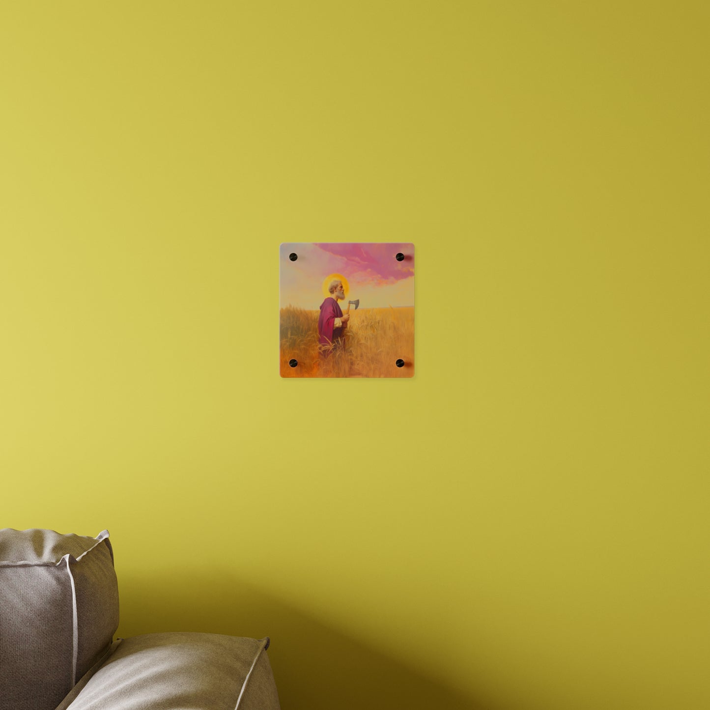 Saint Matthias Wall Art Panel - Ready to Hang Acrylic Print - Catholic Saint Art - Patron Saint Print - No Frame needed