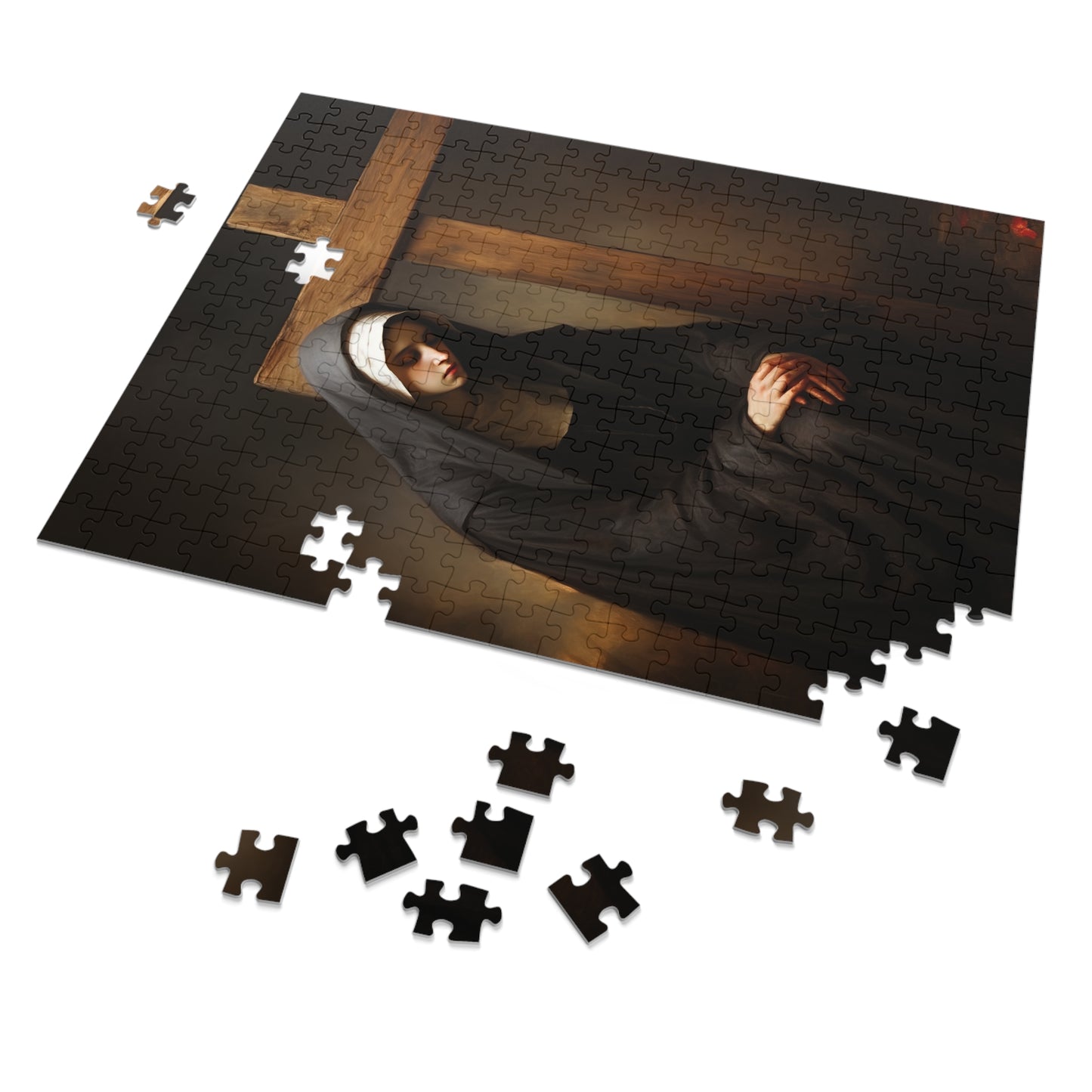 Saint Clare of Montefalco - Puzzle and Keepsake Tin - Religious Jigsaw Puzzle (30, 110, 252, 500,1000-Piece) - Religious Puzzle