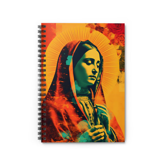 Our Lady's Abundant Love Journal - Sanctified Souls Art - Religious Based Notebook - Spiral Notebook - Ruled Line - Our Lady