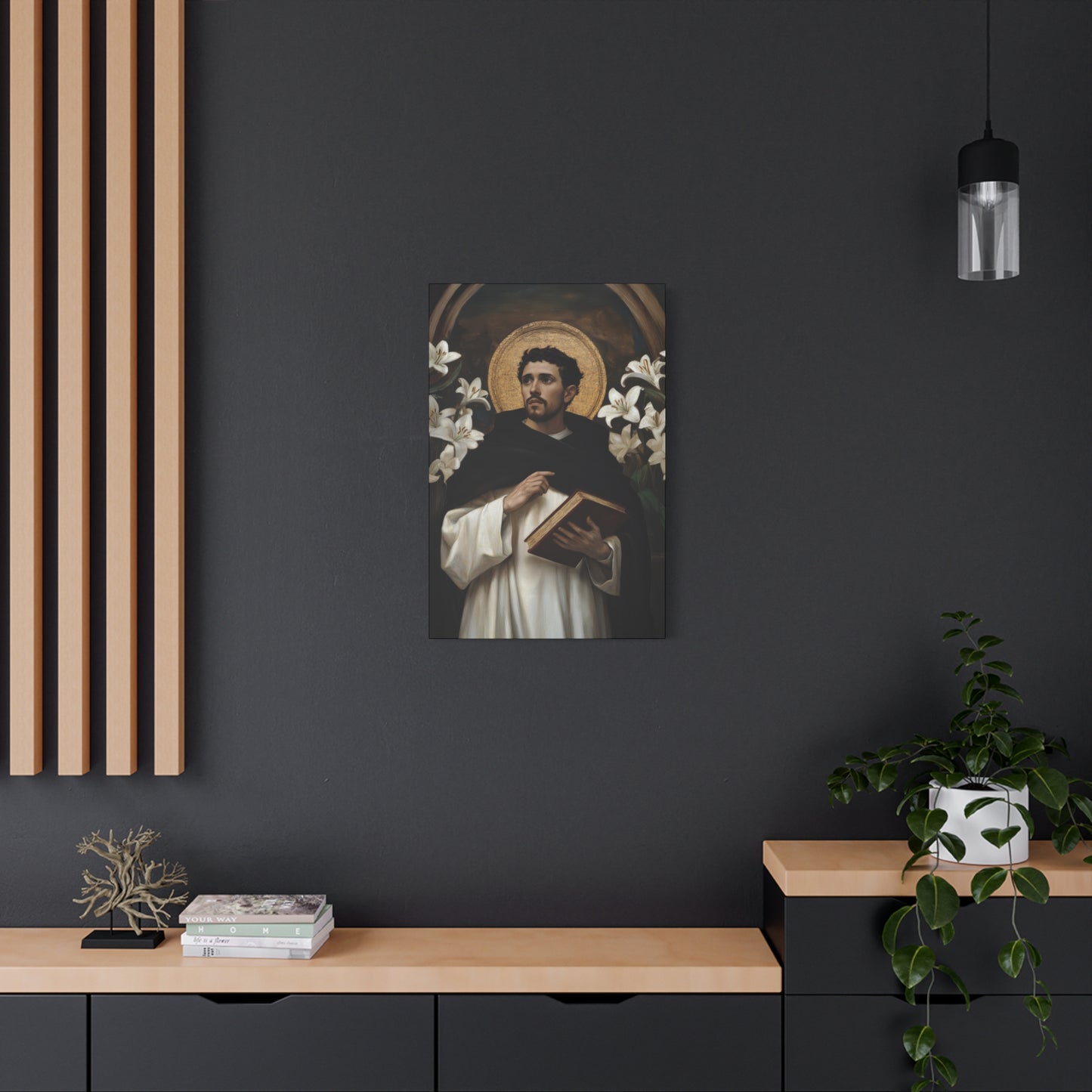 Saint Dominic -  Museum Wrapped Canvas - Sanctified Souls Print - Religious Art for your Home - Catholic Patron Saint Art