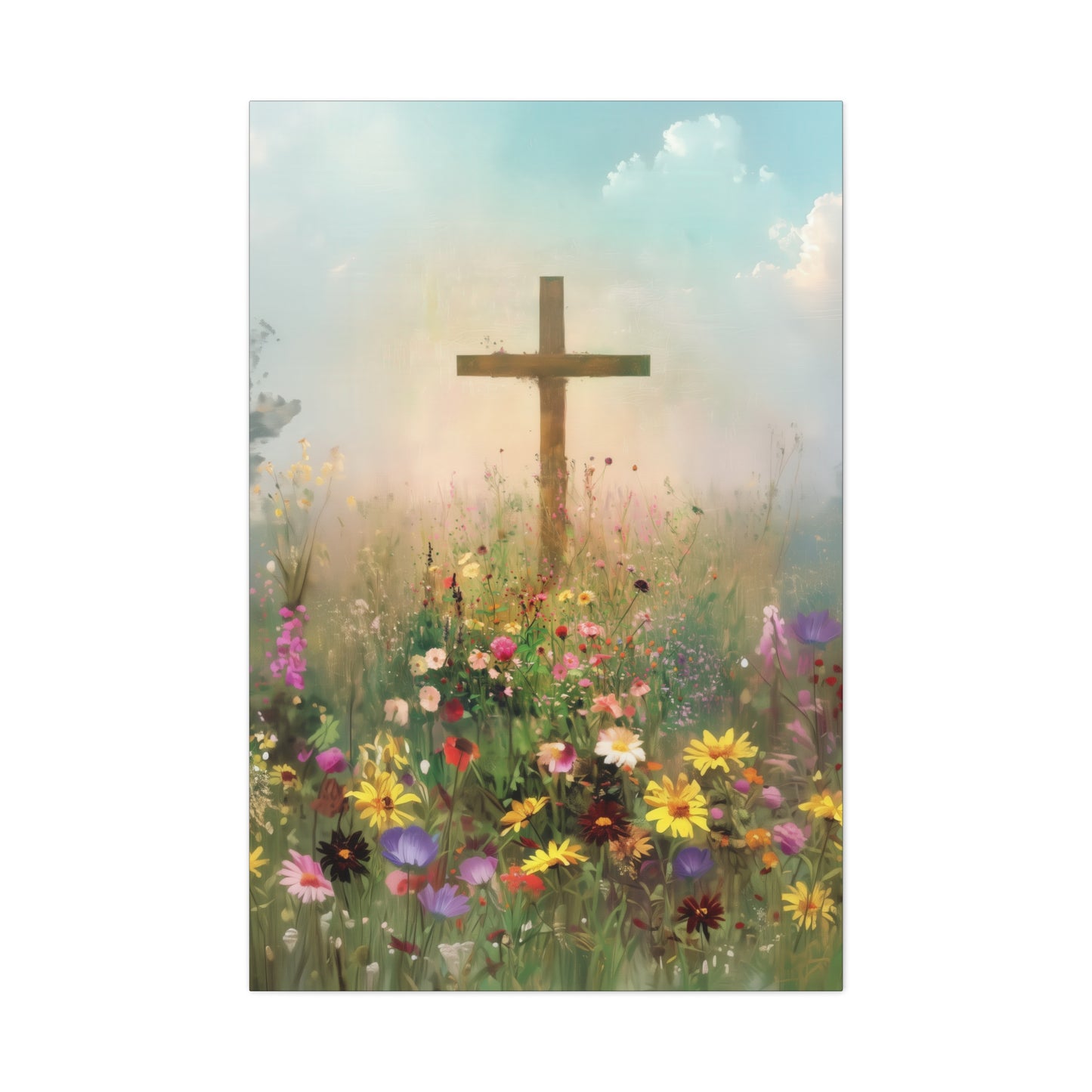 The Cross That Called the Earth to Life - Gallery Wrapped Canvas - Print - Religious Art for your Home - Catholic