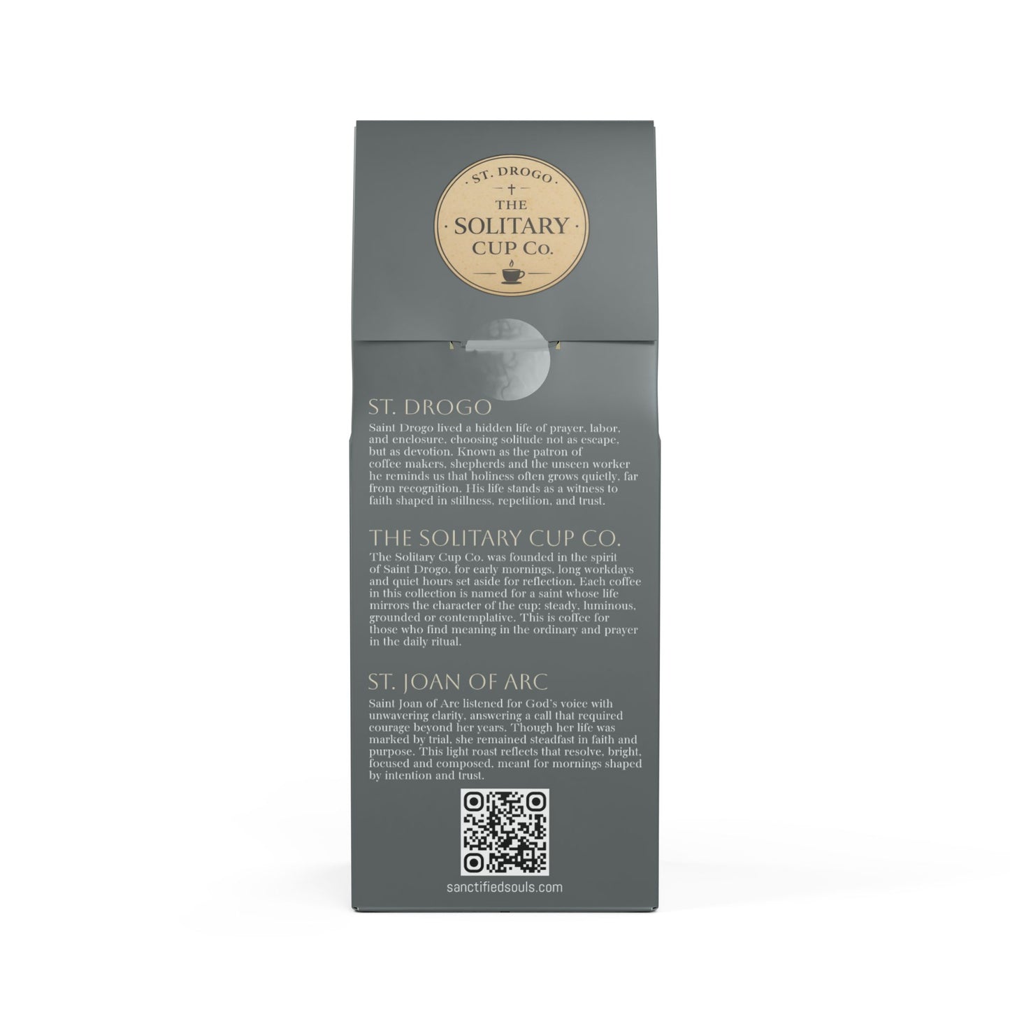 St. Joan of Arc - Morning Resolve (Light Roast) - St. Drogo - The Solitary Cup Co. - Artisan Catholic Saint Inspired Coffee - 12 oz.