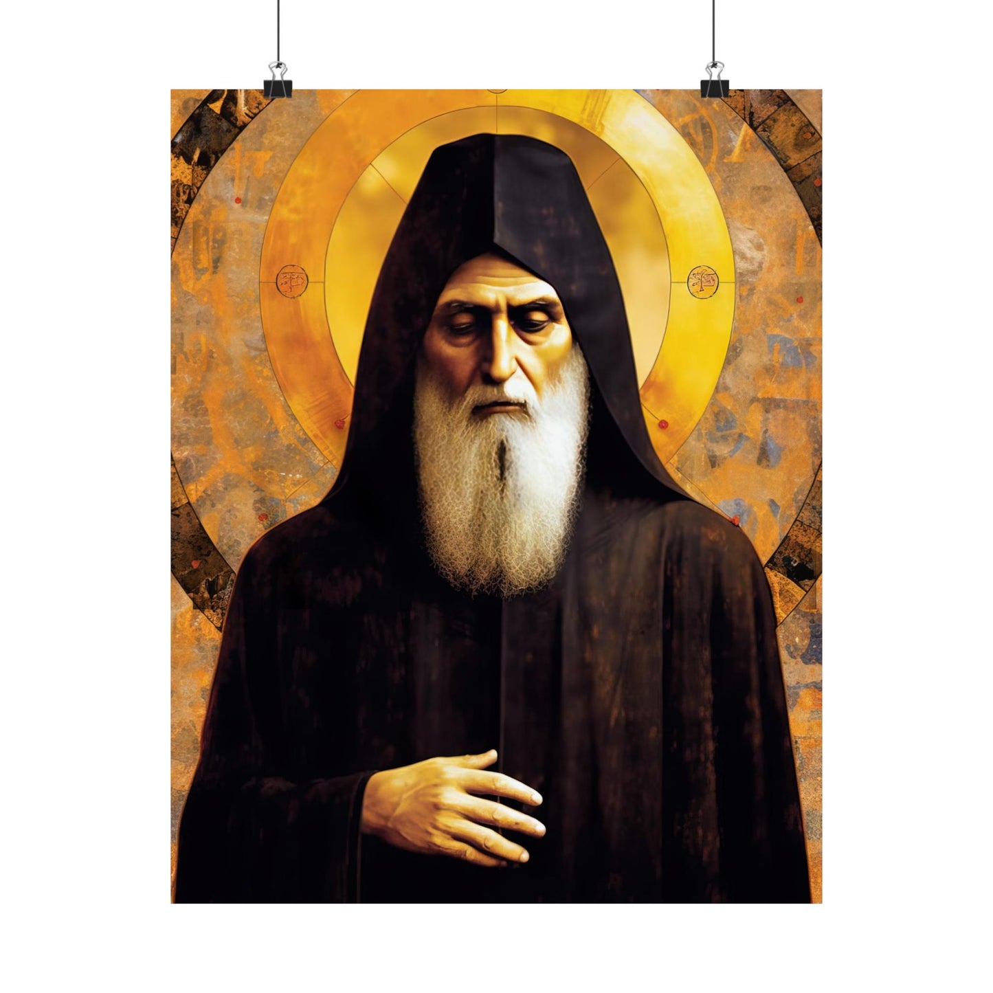 Saint Charbel Makhlouf - Sanctified Souls Print - Multiple Sizes - Premium Matte Vertical Posters - Catholic Religious Art for the home