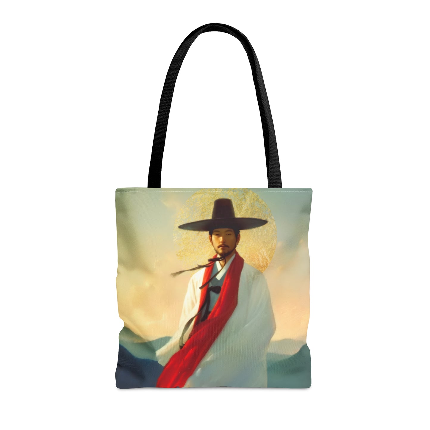 Saint Andrew Kim Taegon - Tote Bag - Large Medium Small Faith Art Bag - Bible Study Faith Purse - Double Sided Prayer Tote - Catholic Saint