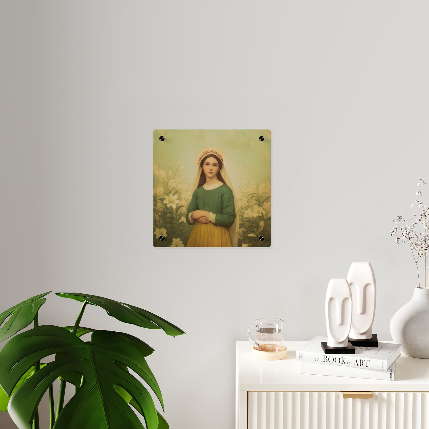 Saint Maria Goretti Wall Art Panel - Ready to Hang Acrylic Print - Catholic Saint Art - Patron Saint Print - No Frame needed