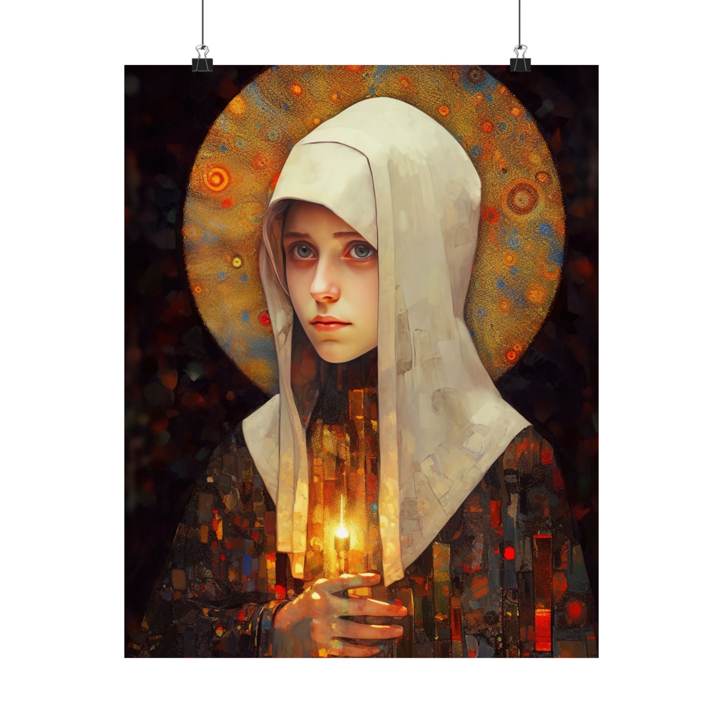 Saint Frances of Rome - Sanctified Souls Print - Multiple Sizes - Premium Matte Vertical Posters