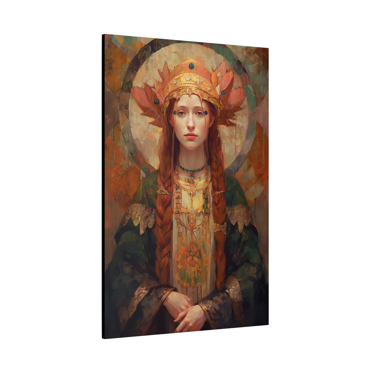 Saint Margaret of Scotland - Museum Wrapped Canvas - Sanctified Souls Print - Religious Art for your Home