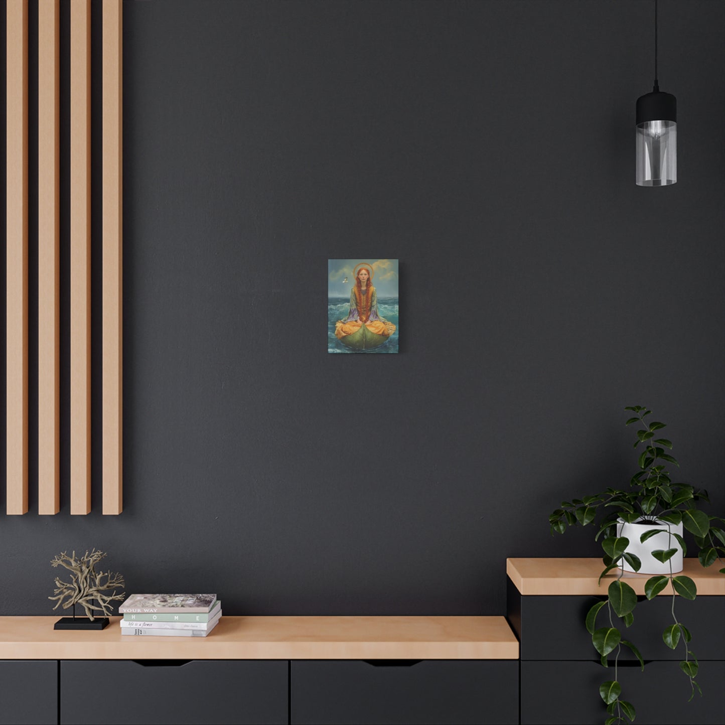 Saint Ia of Cornwall - Museum Wrapped Canvas - Sanctified Souls Print - Religious Art for your Home
