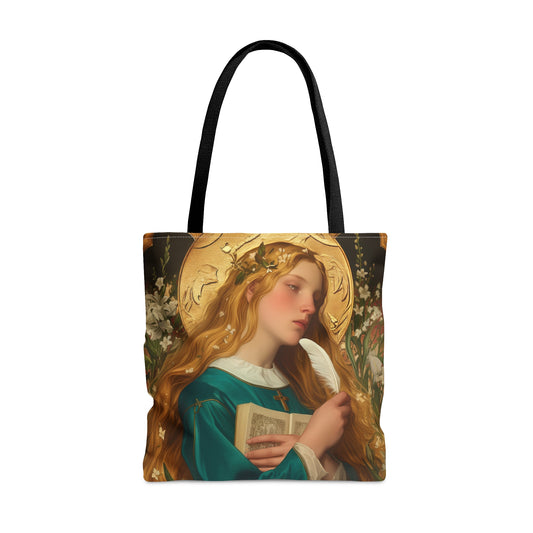 Saint Petronilla Tote Bag - Large Medium Small Faith Art Bag - Catholic Faith Purse - Religious Carry All Reusable Tote Bag
