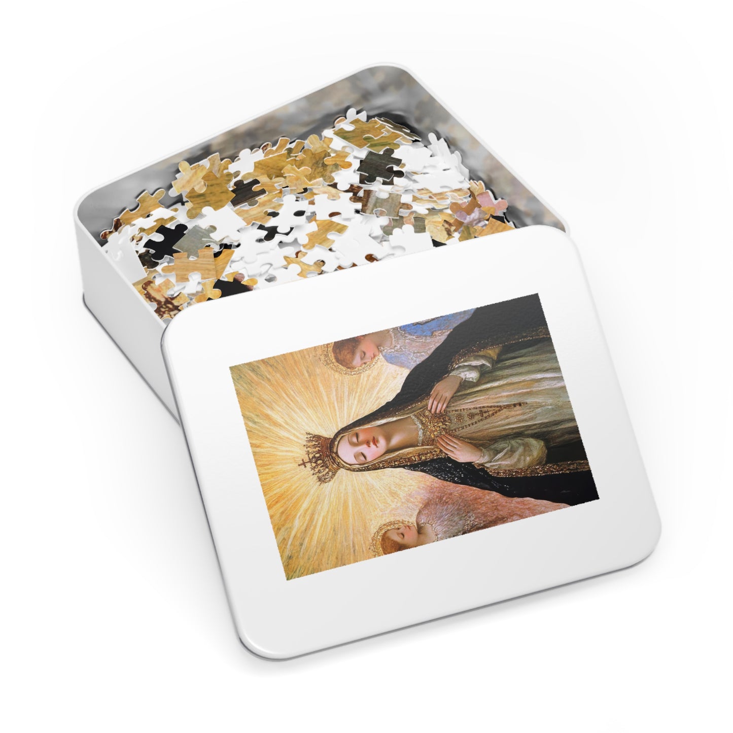 Divine Majesty : The Crowning of the Queen of Heaven - Puzzle and Keepsake Tin - Religious (30, 110, 252, 500,1000) - Religious Puzzle