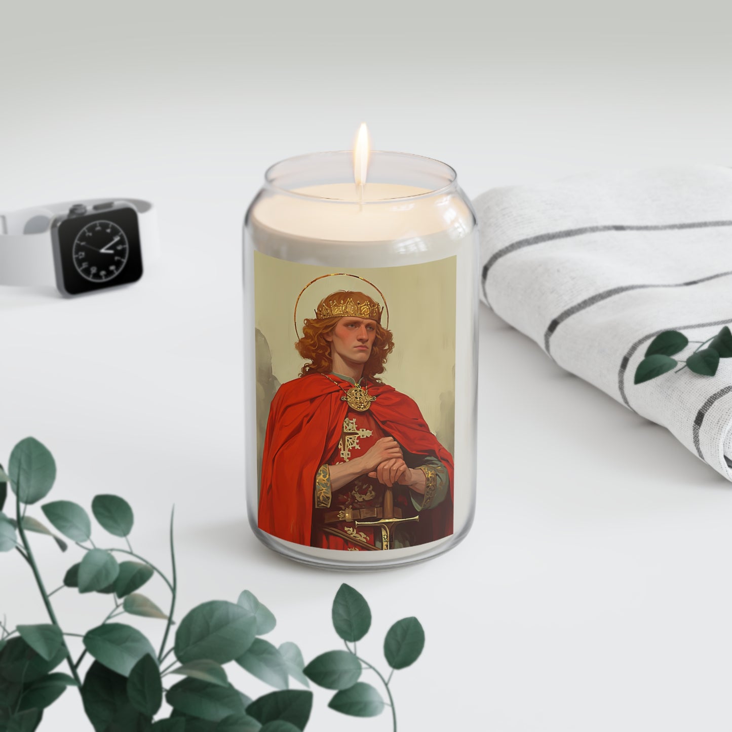 Saint Edward the Martyr Candle  - Scented Prayer Candle, 13.75oz - Religious Prayer Candle - Catholic Saint Candle - Small Gift Item