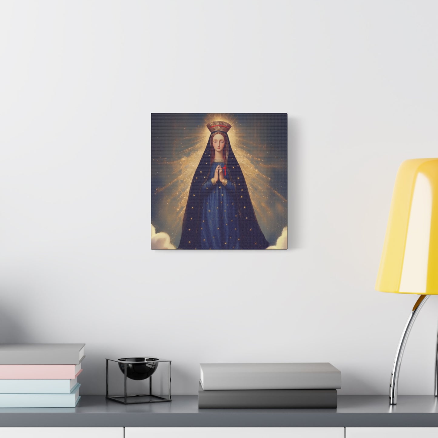 Our Lady of Pontmain - Multiple Sizes - Catholic Home art - Museum Wrapped Canvas - Sanctified Souls Print - Mother Mary Art