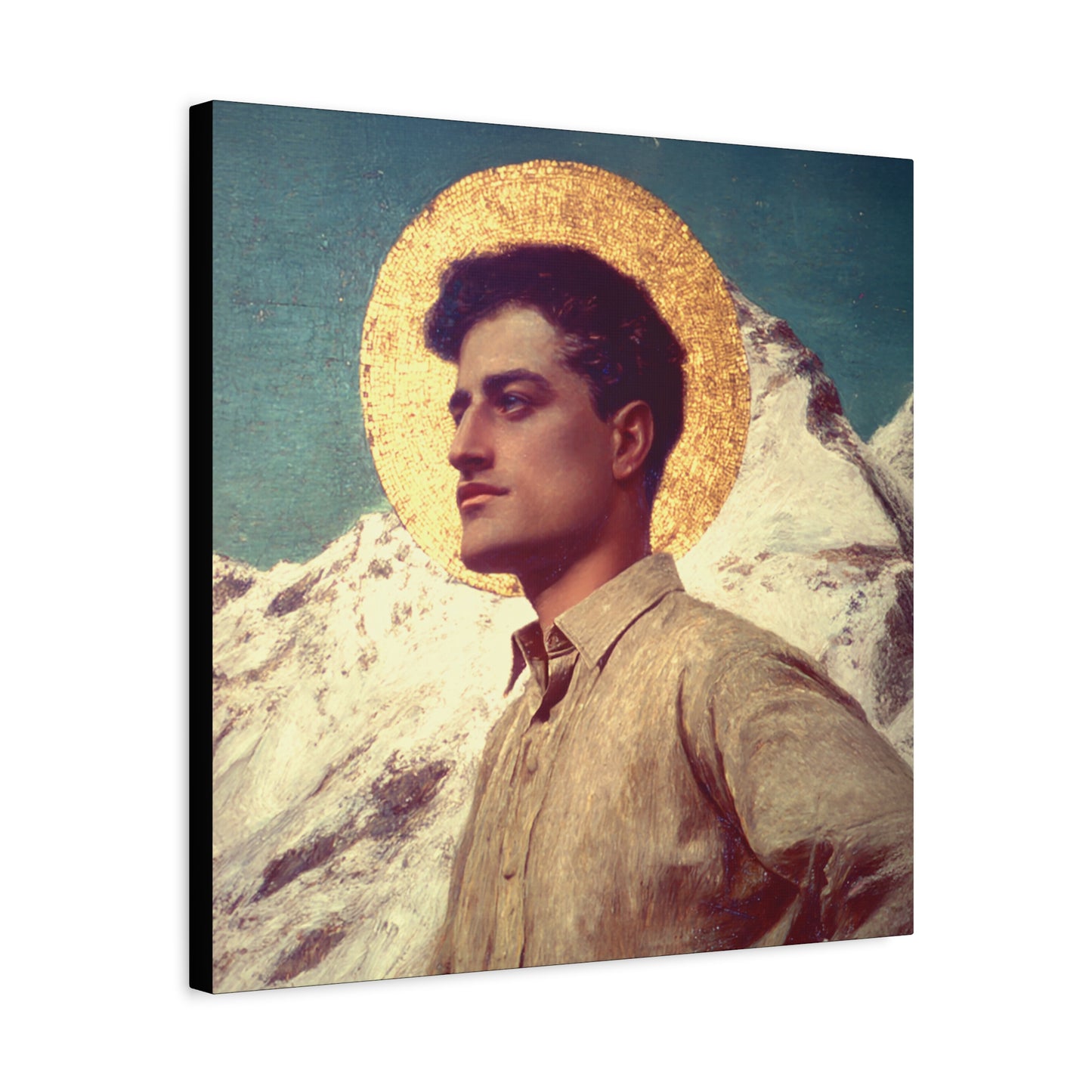 Saint Pier Giorgio Frassati -  Museum Wrapped Canvas - Sanctified Souls Print - Religious Art for your Home - Catholic Patron Saint Art