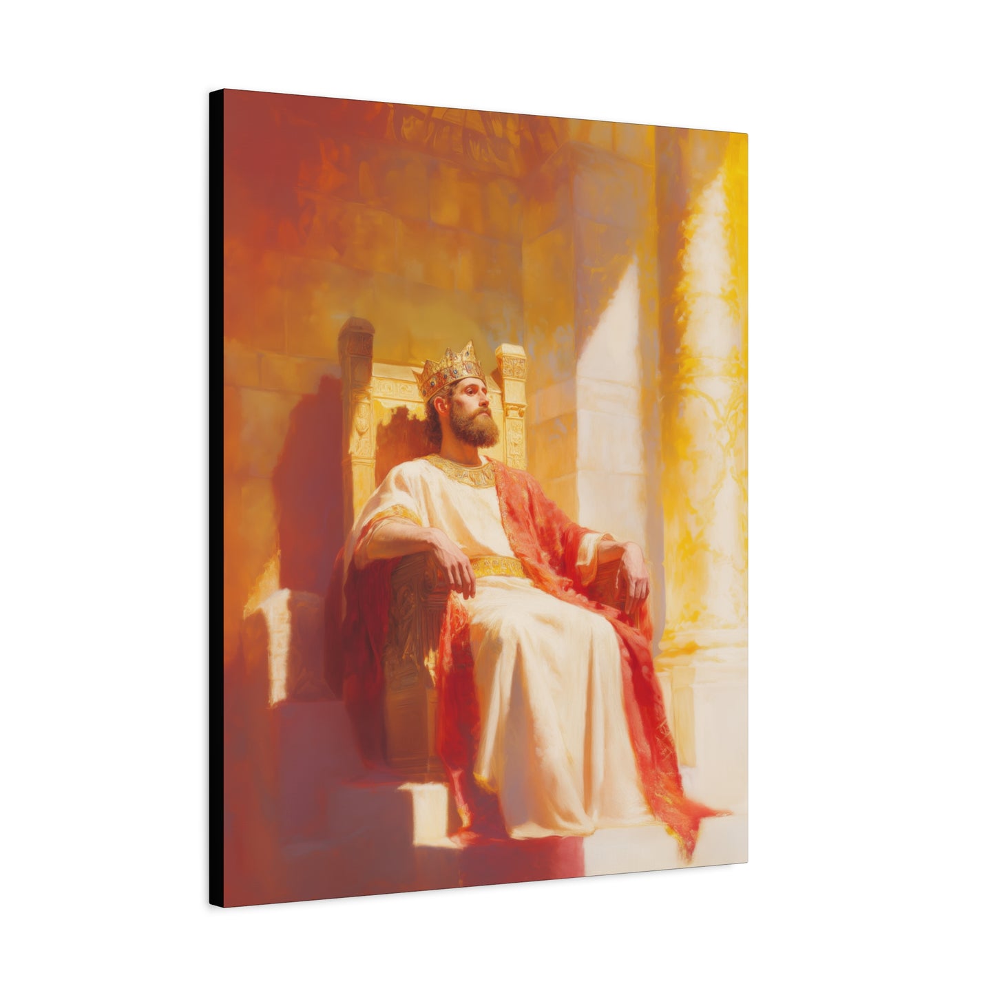 King Solomon: Keeper of God's Understanding - Gallery Wrapped Canvas - Print - Religious Art for your Home - Catholic Art