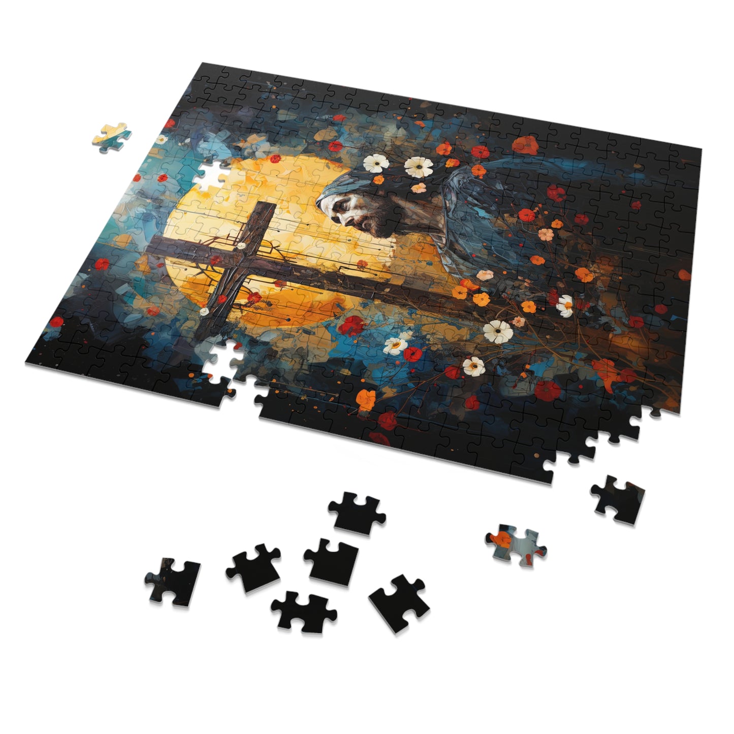 The Cross of Salvation - Puzzle and Keepsake Tin - Religious Jigsaw Puzzle (30, 110, 252, 500,1000-Piece) - Religious Puzzle