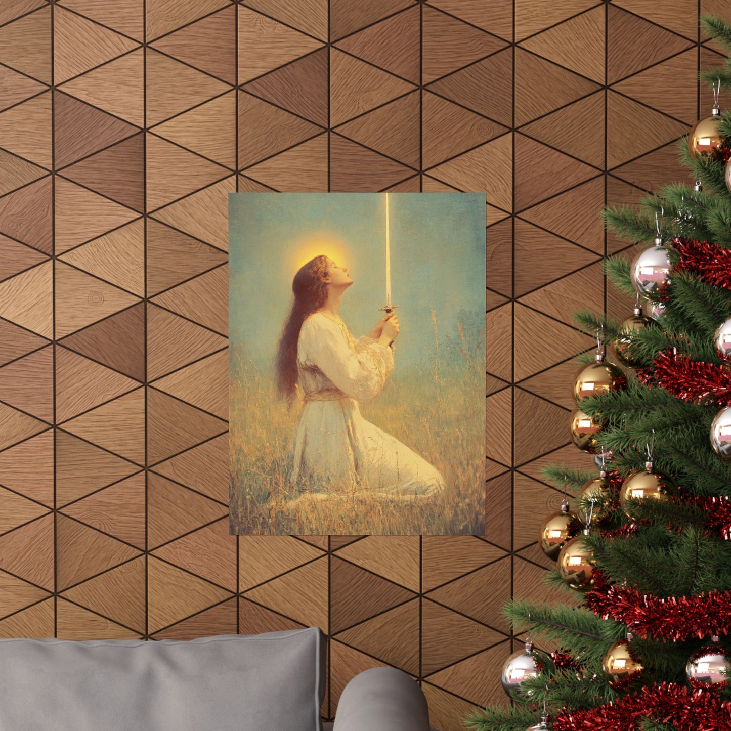Saint Joan of Arc - Sanctified Souls Print - Multiple Sizes - Premium Posters - Catholic Art - Christian Home Decor Artwork