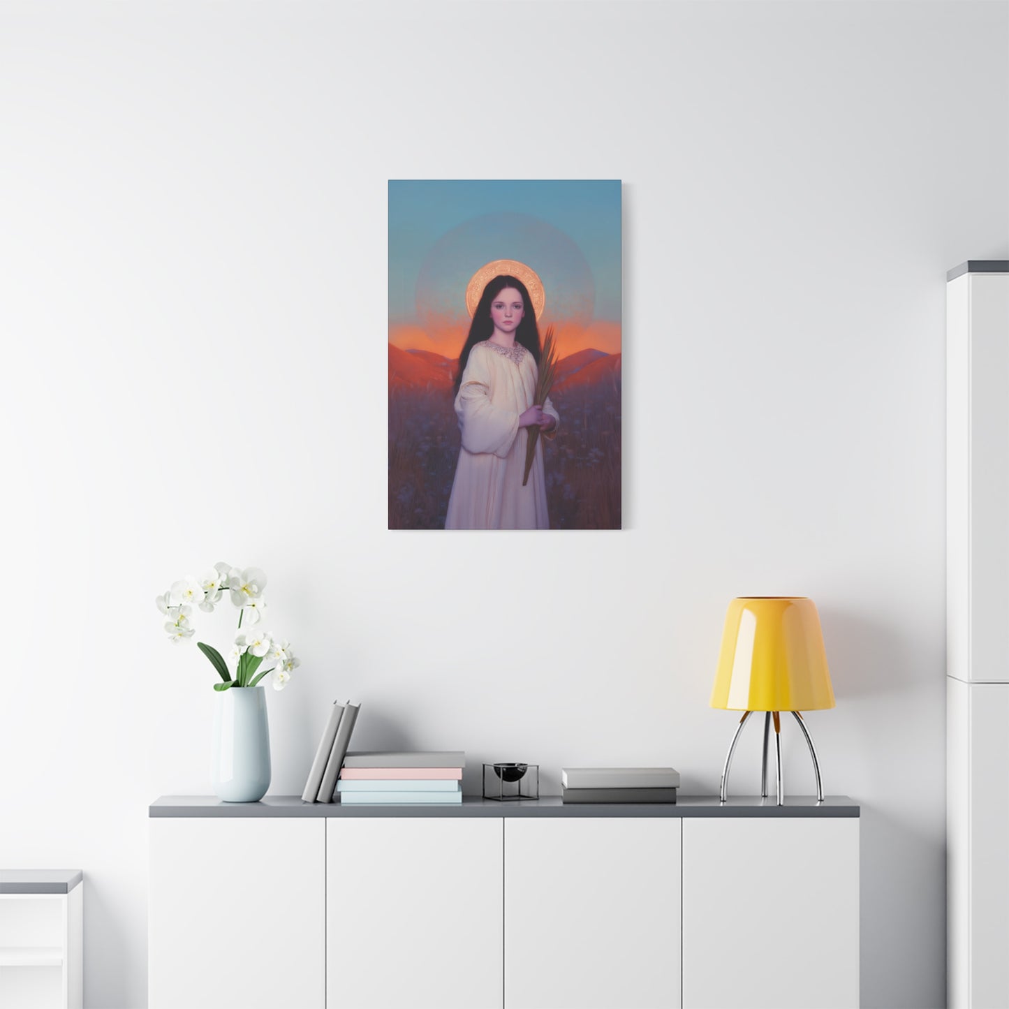 Saint Hope - Multiple Sizes - Catholic Home art - Museum Wrapped Canvas - Sanctified Souls Print - Martyr Saint