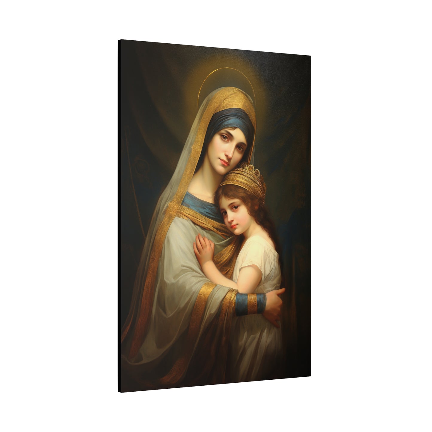 Saint Anne mother of Mary the Blessed Virgin - Museum Wrapped Canvas - Sanctified Souls Print - Religious Art for your Home