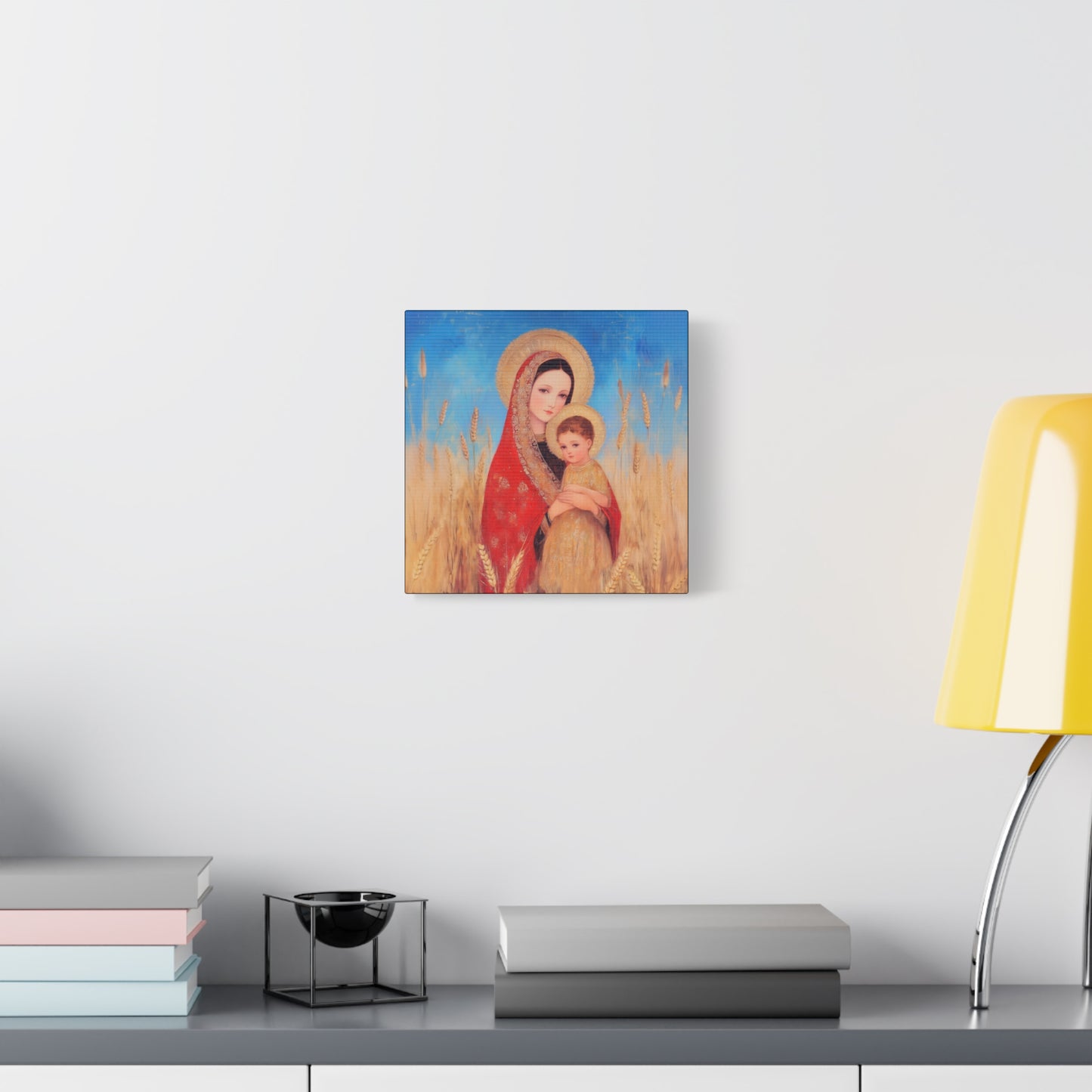 Our Lady of the Harvest  - Multiple Sizes - Catholic Home art - Museum Wrapped Canvas - Sanctified Souls Print