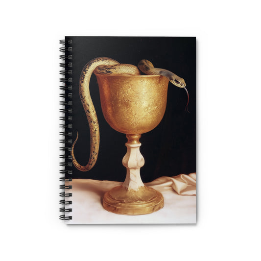 Saint John's Chalice - Sanctified Souls Art - Religious Based Notebook - Spiral Notebook - Ruled Line - Prayer Book