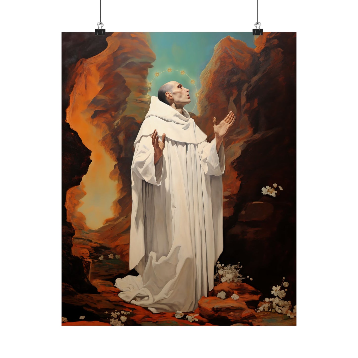 Saint Bruno Print - Sanctified Souls Print - Multiple Sizes - Premium Matte Vertical Posters