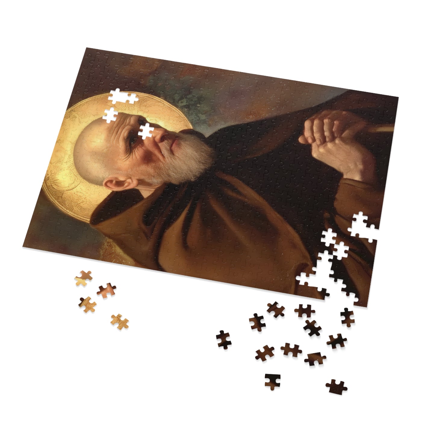Saint Ignatius of Laconi - Puzzle & Keepsake Tin - Religious Jigsaw Puzzle (30, 110, 252, 500,1000-Piece)