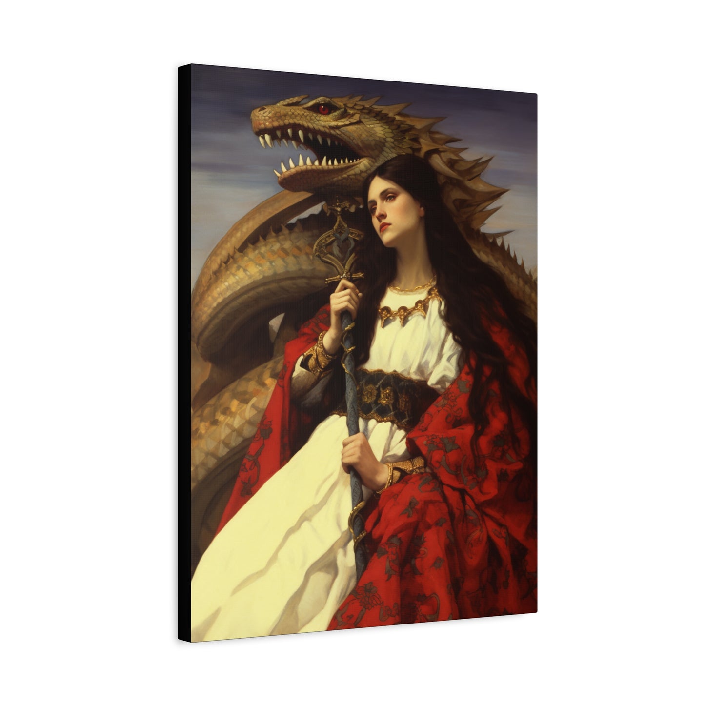 Saint Martha of Bethany Canvas Print - Multiple Sizes - Catholic Home art - Museum Wrapped Canvas - Sanctified Souls Print