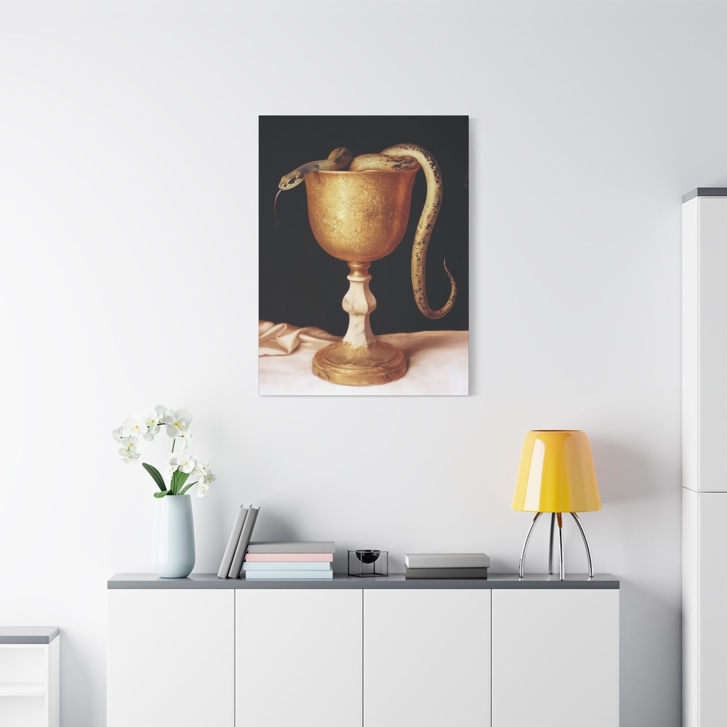 Saint John's Chalice - Gallery Wrapped Canvas - Print - Religious Art for your Home - Catholic