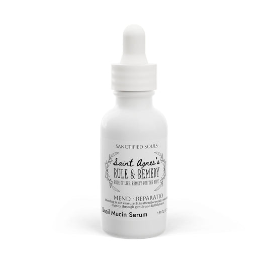 Saint Agnes’s Rule & Remedy - Mend · Reparatio -  Careful Repair - Snail Mucin Facial Serum, 1oz