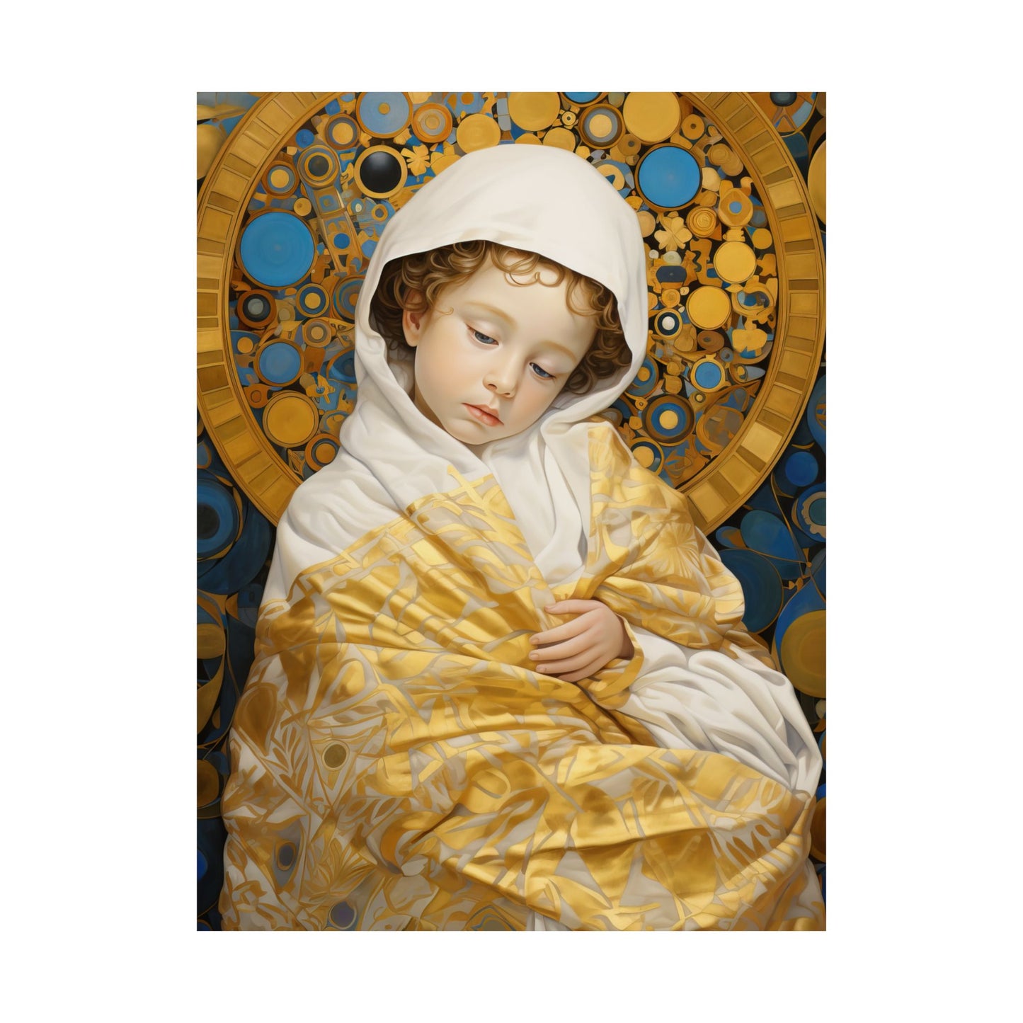 Divine Innocence: The Christ Child - Sanctified Souls Print - Multiple Sizes - Premium Matte Vertical Posters